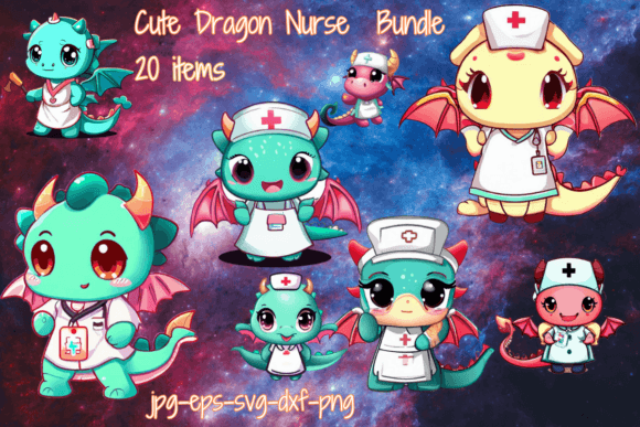 Cute Dragon Nurse Bundle