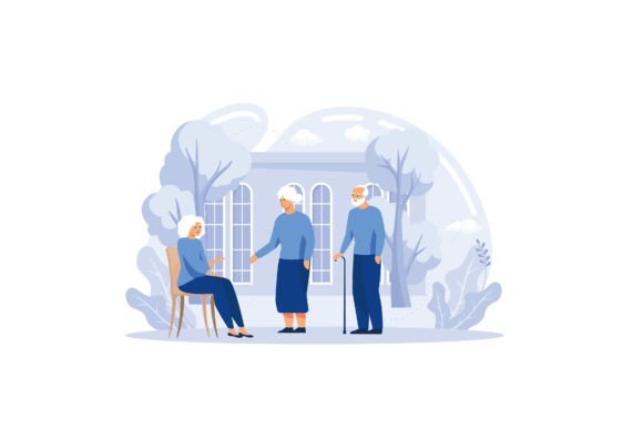 Elderly People Activity Abstract Concept