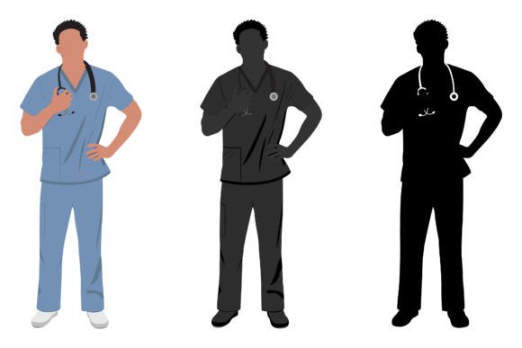 Male Surgeon Doctor Illustration