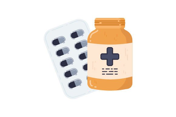 Medication Pills Embroidery Design