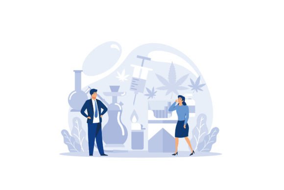 Narcologist Concept Set. Professional