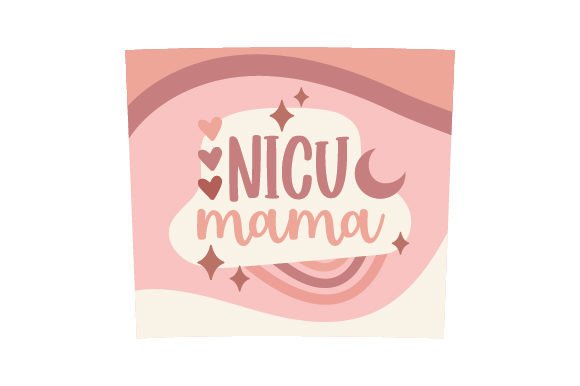 NICU Mama, 20 Oz Skinny Straight Tumbler - Boho