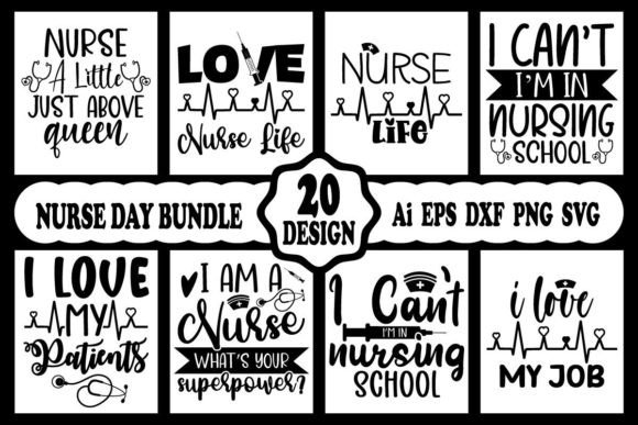 Nurse Shirt Design Bundle