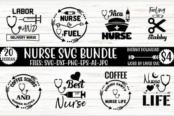 Nurse SVG Bundle Vol.10