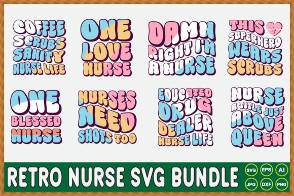 Retro Nurse SVG Bundle Vol.2