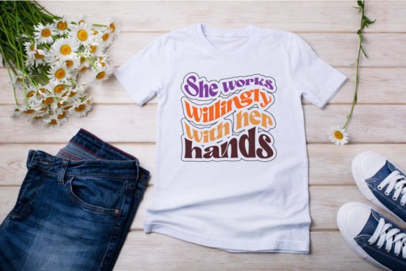 Retro Nurse T-shirt Design, She Works Wi