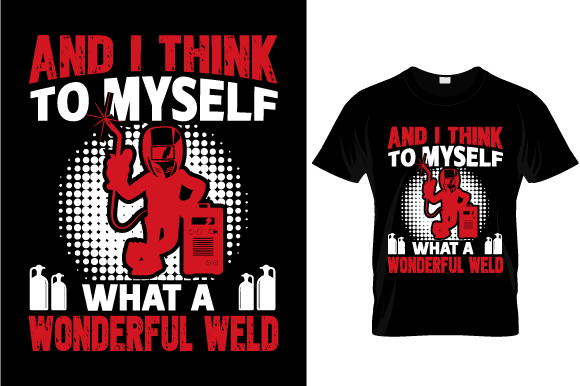 Welder T-Shirt Design Vector